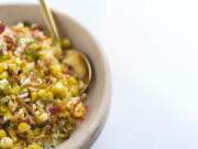 Charred Corn With Coconut, Chilies And Lime (Milk Street)