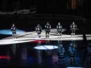 The Seattle Kraken took the ice for the first time against the Vancouver Cannucks in an NHL preseason game on Sept. 26 at Spokane Arena. The real first game is Tuesday night at Las Vegas.