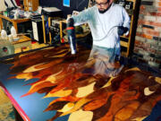 Marquetry artist Christian Barrios is opening his home studio in west Hazel Dell for an annual tour of artists' spaces.