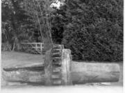 This gear is all that remains of Fort Vancouver's first sawmill, which was located near the present day Columbia Springs environmental education center. One end of this gear would attach to a waterwheel (or turbine) and the other side turned a large circular or muley saw.