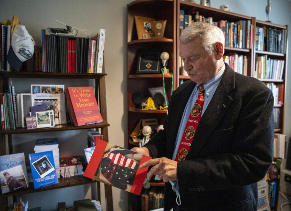 Vietnam War veteran Bob Ferguson of Vancouver talks about one of his self-published books. He enjoys sharing his stories and sees them as a way to keep history alive.