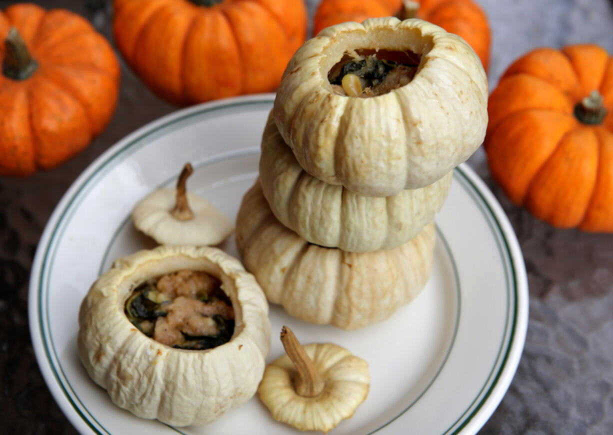 Stuffed Baby Pumpkins, Wednesday, Oct. 13, 2021. (Hillary Levin/St. Louis Post-Dispatch/TNS) (Hillary Levin/St.