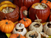 Savory stuffed pumpkin dishes