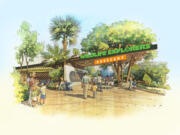 The San Diego Zoo's new Children's Zoo, dubbed the Denny Sanford Wildlife Explorers Basecamp.