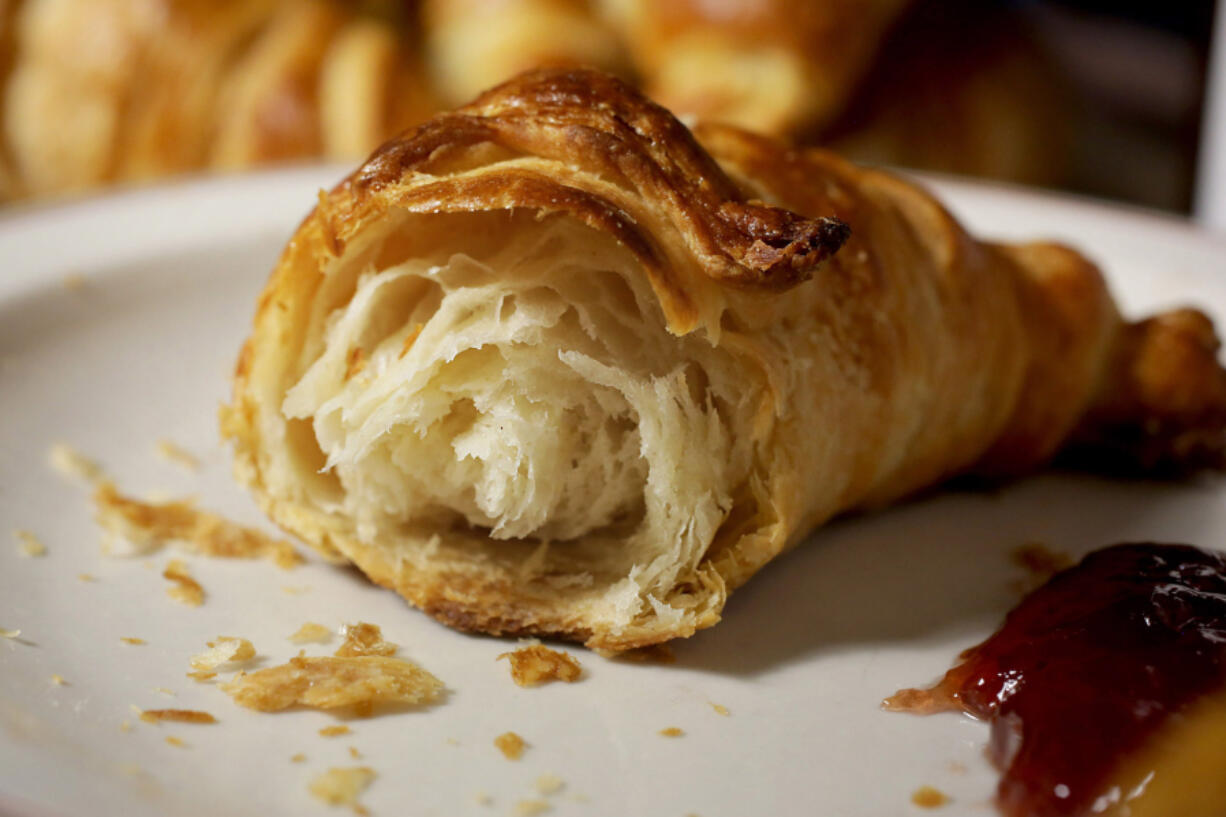 Croissants, baked and ready to eat. (Hillary Levin/St.