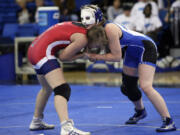 Melissa is in the blue singlet.  This is Nov. 10 vs. Cumberlands (Ky.). Melissa Simmons, a Ridgefield High School graduate, is a sophomore on the No.