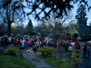 Friends and neighbors of Monica "Star" Murrah, whose estranged husband is accused of killing her, hold a candlelight vigil Sunday in the Arnada neighborhood.