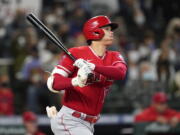 Los Angeles Angels' Shohei Ohtani became the first two-way player to be named MVP since Babe Ruth. Ohtani was the unanimous choice for MVP, announced Thursday, Nov. 18, 2021.