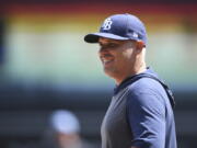 Tampa Bay Rays manager Kevin Cash won the American League Manager of the Year award Tuesday night, Nov. 16, 2021.