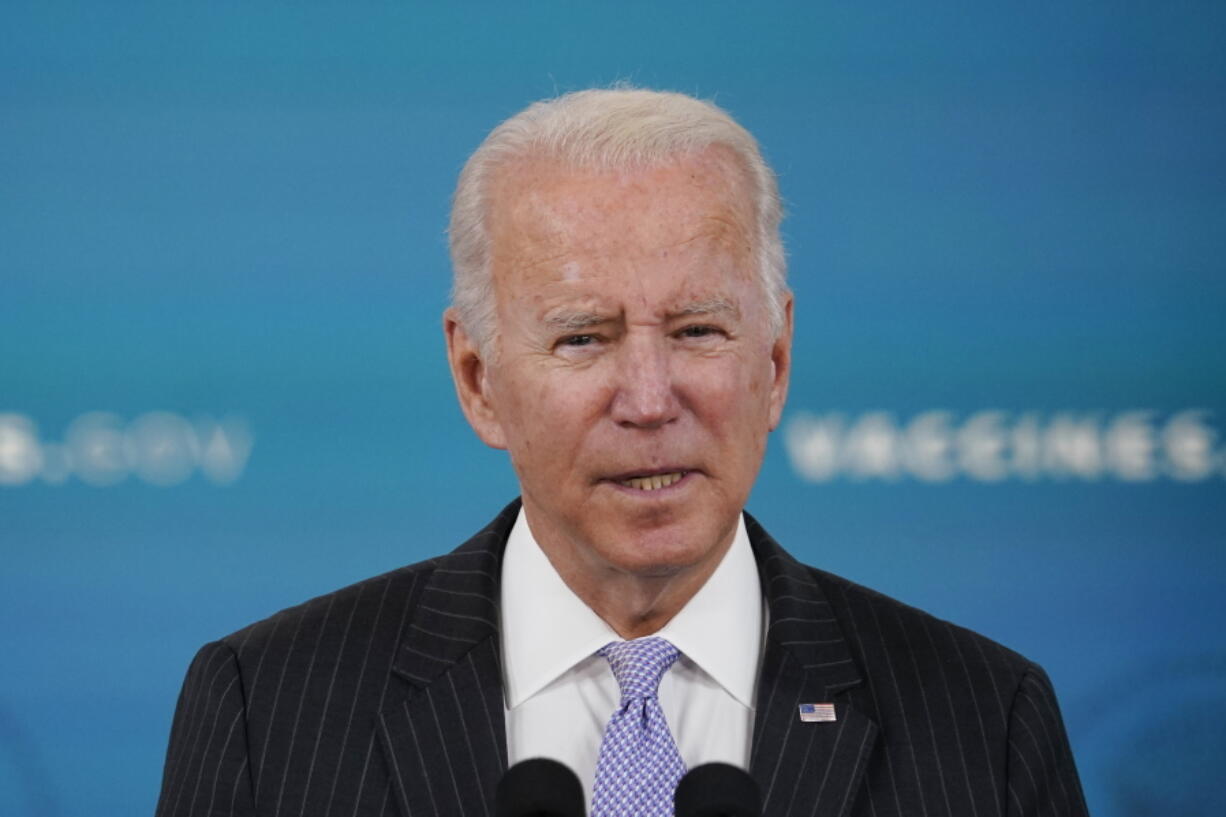 President Joe Biden from the South Court Auditorium on the White House complex in Washington on Nov. 3, 2021.