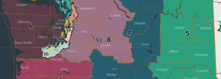 The proposed revisions to Washington's congressional maps.