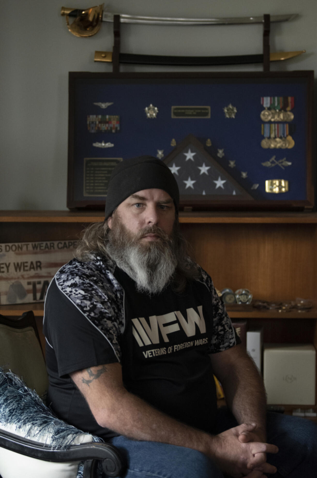 Stewart Bauer served in the U.S. Navy for 22 years and continues his service at Vancouver's Veterans of Foreign Wars Post 7824. His dedication to the community earned him recognition from the national VFW in its #StillServing campaign.