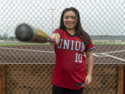 Union senior Ashley Griffith is the All-Region slowpitch softball player of the year. She also plays fastpitch, making her sports season year-round.