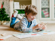 Jamie Bennett loves the critters included with his at-home play kit from Columbia Play Project.