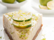 "A slice of vegan key lime pie made with limes, cashews, coconut and agave." (iStock.com)