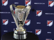 The MLS Cup trophy. (AP Photo/Ted S.