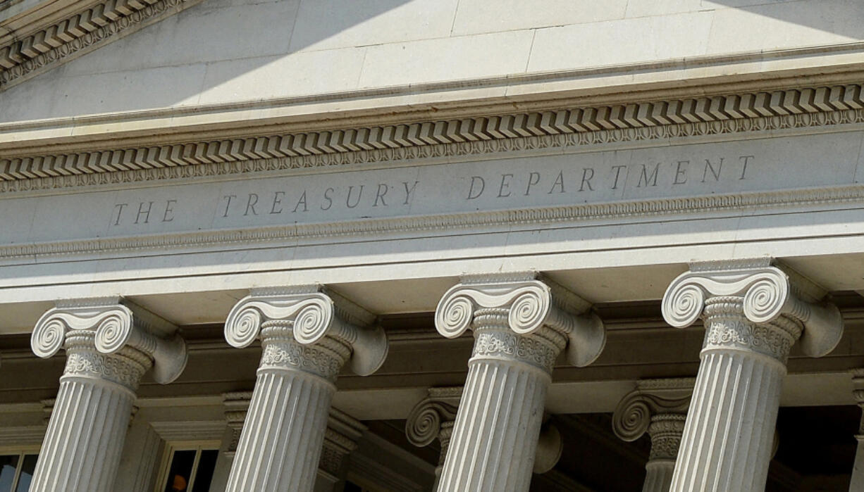 The U.S. Treasury Department building in Washington, D.C.