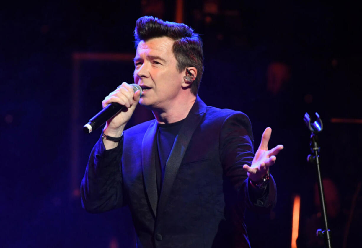 Rick Astley performs Nov. 25, 2018, during Magic Of Christmas, in association with Magic FM, at London Palladium in London. (Stuart C.