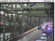 A police pursuit had blocked the southbound lanes  Interstate 5 bridge.