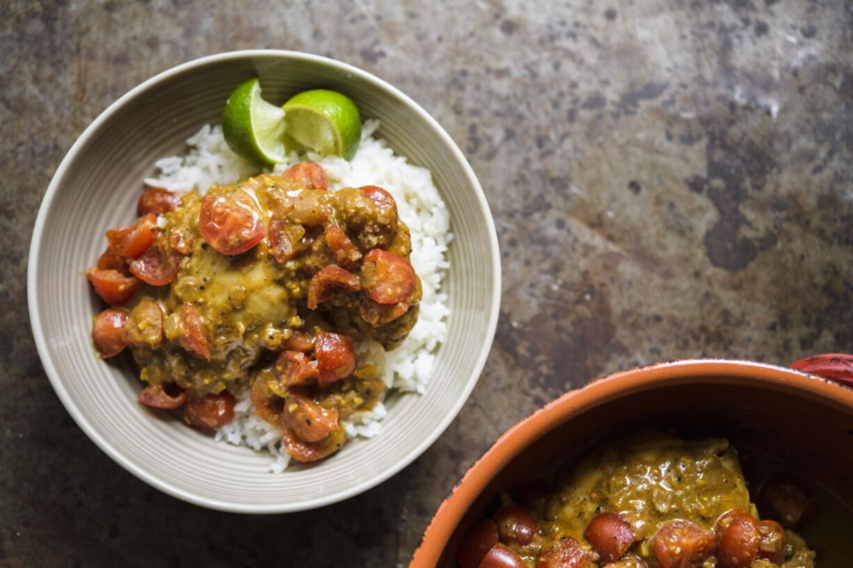 Colombian Coconut Braised Chicken.