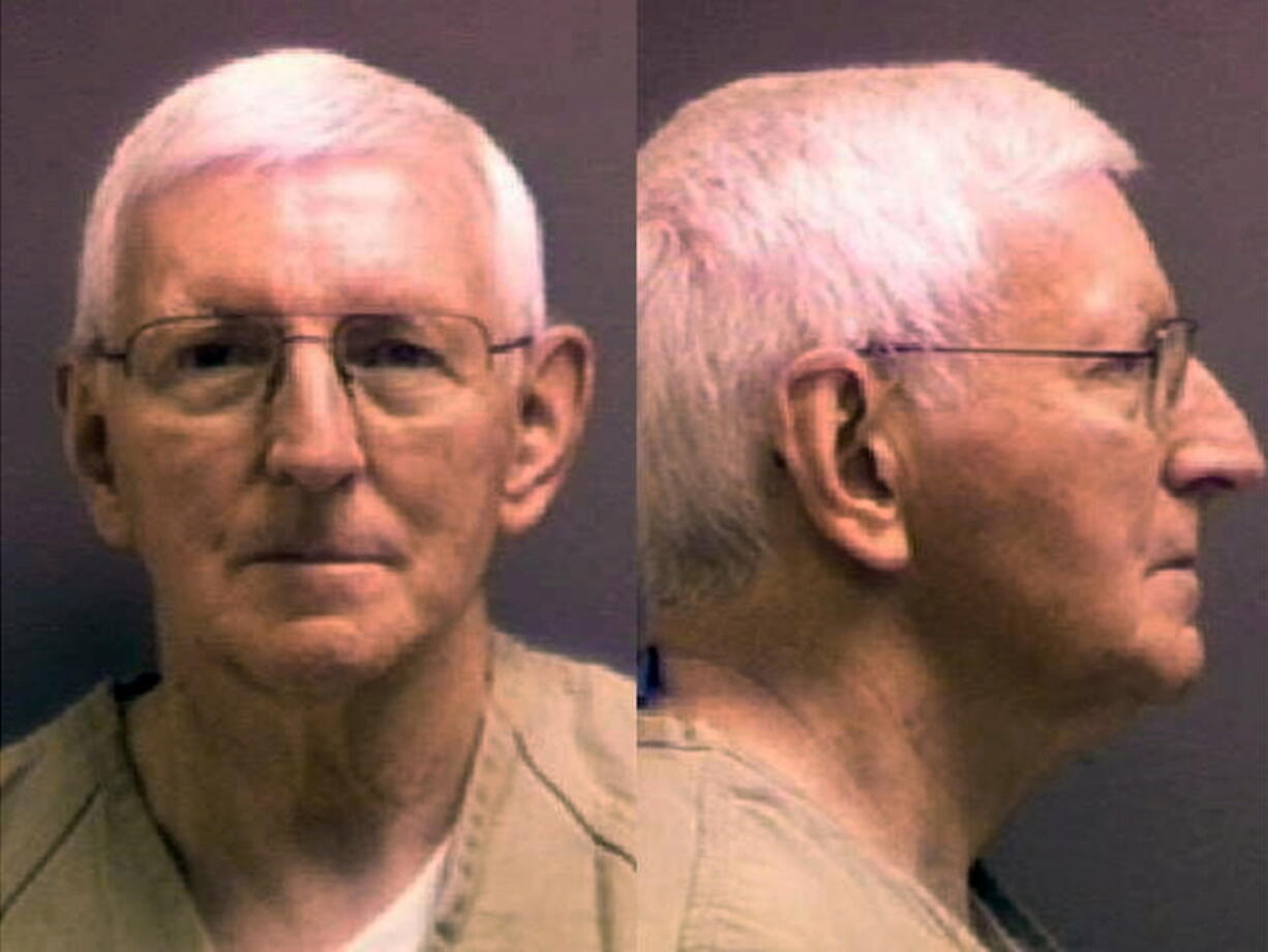 These undated photos provided by the Montana Department of Corrections show Montana prison inmate Courtney Brooke Atlas, who is serving a 100-year prison sentence in Crossroads Correctional Center, in Shelby, Mont., for killing his wife and setting their house on fire in 1983. Atlas, now 79, on Dec. 1, 2021, confessed to killing Pamela Dorrington, 19, of Helena, Mont., in Feb. 1968, in exchange for immunity from prosecution. Atlas had been her landlord and Lewis and Clark County officials said he had always been a suspect.