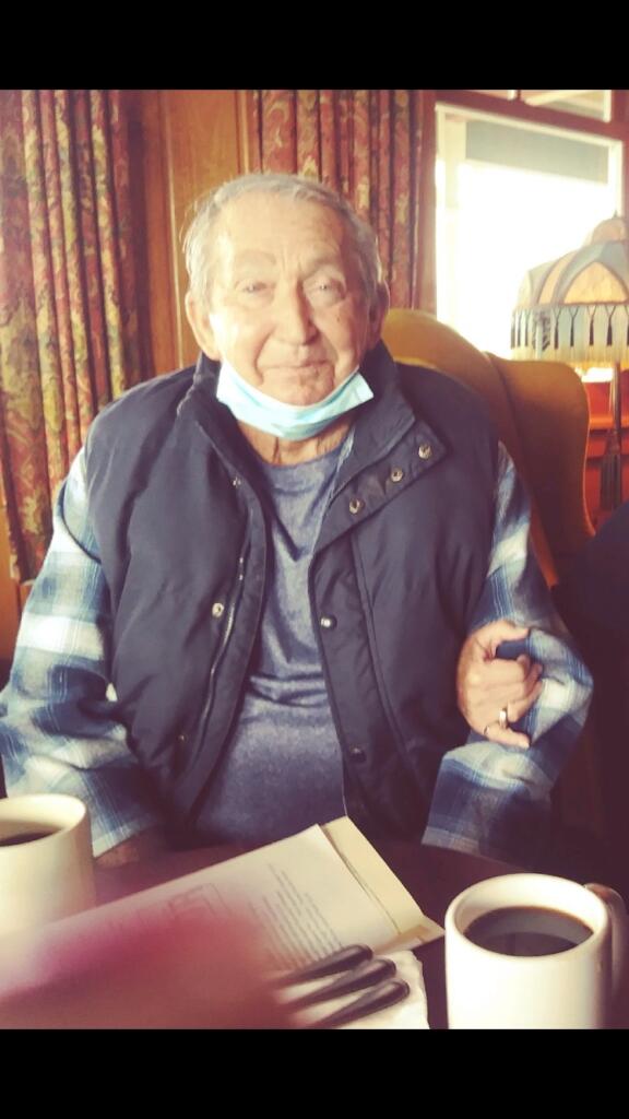 Leland Robertson, 87, lwas last wearing a blue coat and blue jeans.