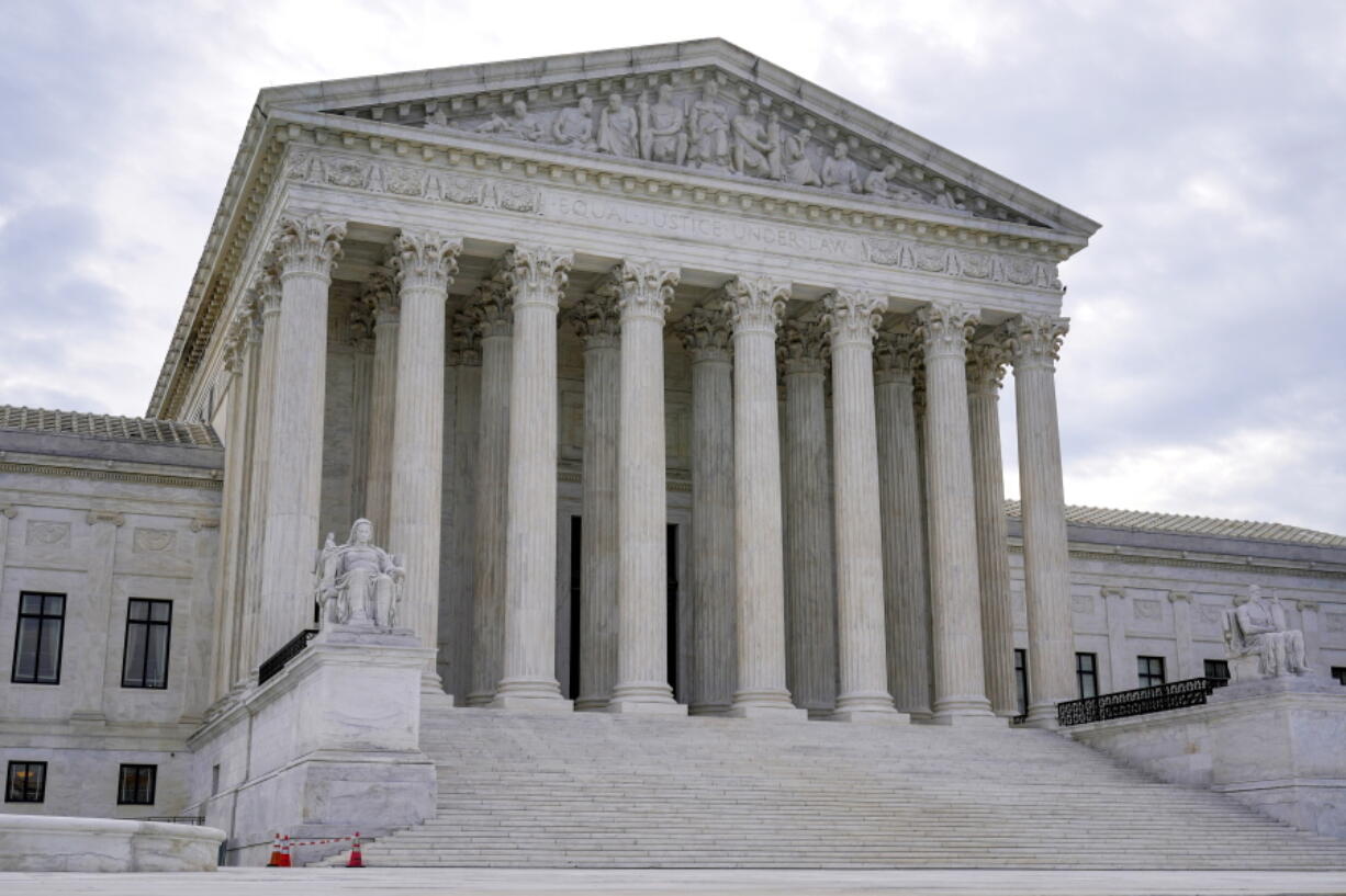 FILE - The Supreme Court is seen on the first day of the new term, in Washington, Oct. 4, 2021. (AP Photo/J.