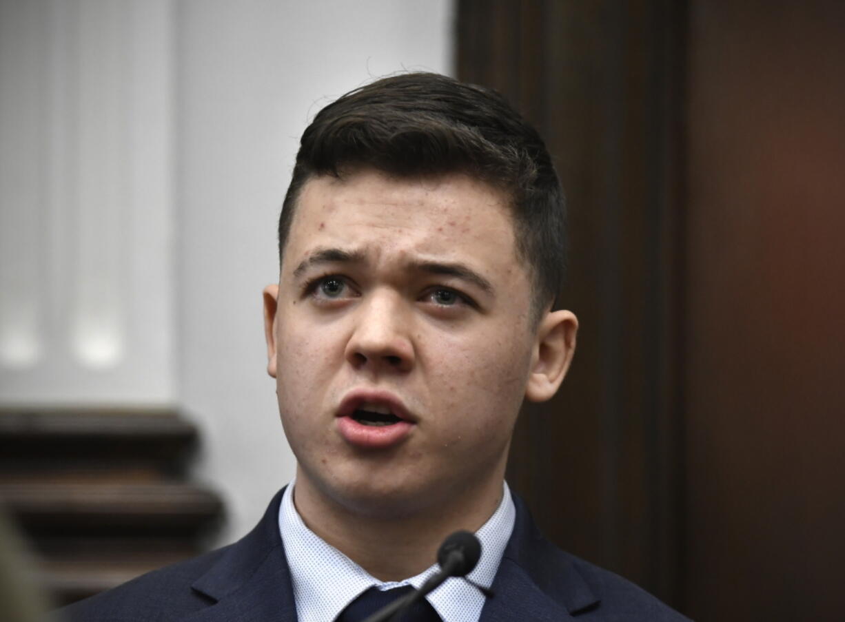 FILE - Kyle Rittenhouse testifies during his trial at the Kenosha County Courthouse in Kenosha, Wis., on Nov. 10, 2021. Defendants spoke directly to jurors in a series of recent high-profile trials, defying conventional wisdom that it's too risky for a defendant to take the stand. Kyle Rittenhouse was acquitted of murder last month for shooting three protesters in Kenosha, Wisconsin last year, killing two.