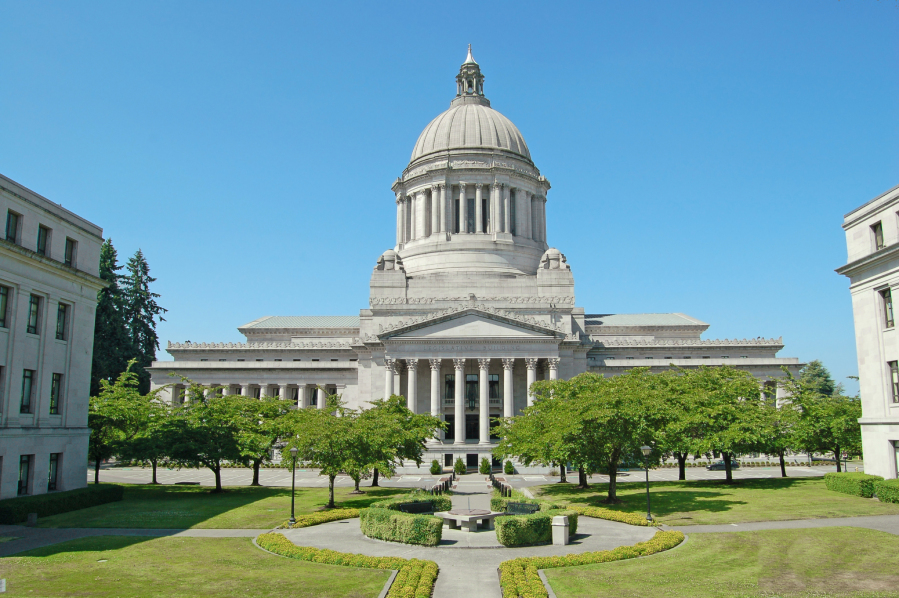 The Washington Capitol building in Olympia.