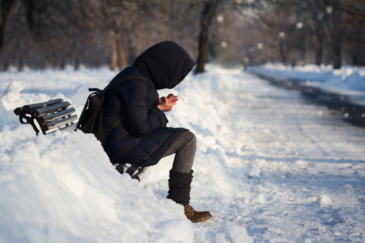 Frostbite happens when the skin and underlying tissues freeze.