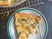 This easy-to-make spinach and mushroom quiche is perfect for a light dinner or fancy brunch.