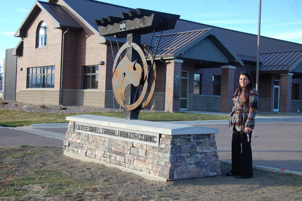 Molly Wendland, director of the Little Shell Tribal Health Clinic, stands in front of the tribal nation???s new facility, which will fill in gaps in care for Indigenous people throughout Great Falls, Montana, and outlying rural communities.