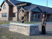 Molly Wendland, director of the Little Shell Tribal Health Clinic, stands in front of the tribal nation???s new facility, which will fill in gaps in care for Indigenous people throughout Great Falls, Montana, and outlying rural communities.