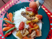 This quick chicken stir-fry was a snap to make and used only what I had on hand.