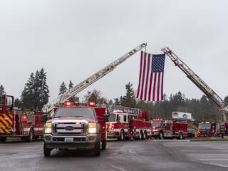 Funeral procession for Clark County firefighter and paramedic Joe Killian photo gallery