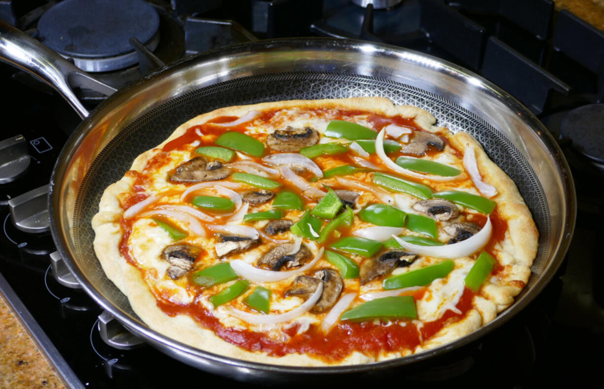 Skillet pizza.