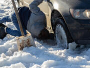 A flat tire in the snow is a challenge that is made much easier with a little advance planning.