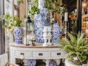 The most classically well-known ginger jar is customarily blue and white with stunning hand painted designs that often feature human and animal figures, landscapes, blossoms and symbols.