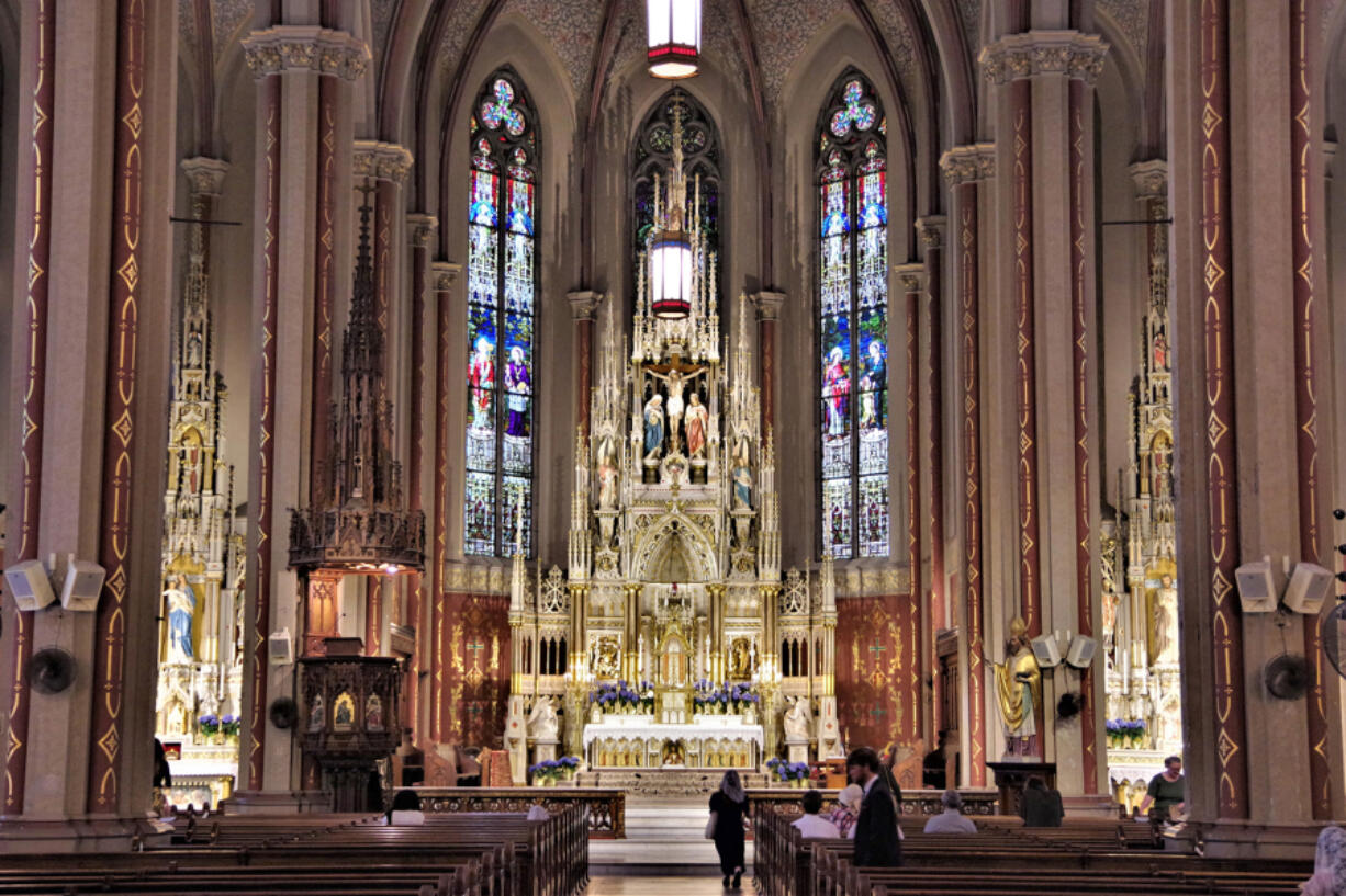 The altar of St. Francis de Sales, a south St. Louis parish that closed in 2005, then later reopened as an oratory run by the Institute of Christ the King Sovereign Priest. (Roland Klose/St.