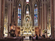 The altar of St. Francis de Sales, a south St. Louis parish that closed in 2005, then later reopened as an oratory run by the Institute of Christ the King Sovereign Priest. (Roland Klose/St.