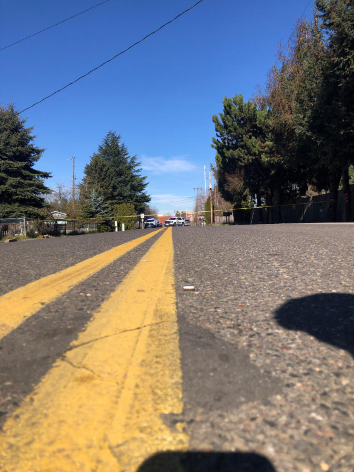 A boy was wounded in the arm during an apparent dispute among rival gangs Friday afternoon near Heritage High School, according to the Clark County Sheriff's Office.