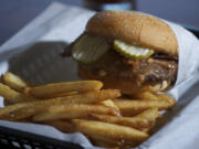 Peanut Butter Pickle Burger at Killer Burger on Monday August 6, 2012.