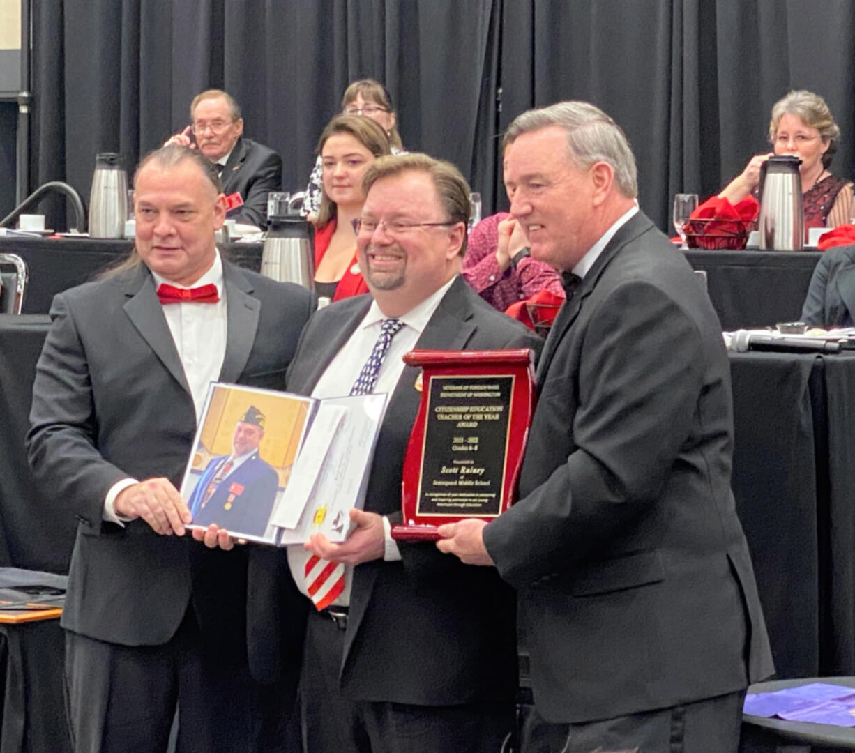 Jemtegaard Middle School teacher Scott Rainey has been named the VFW Citizenship Education Middle School Teacher of the Year for Washington.