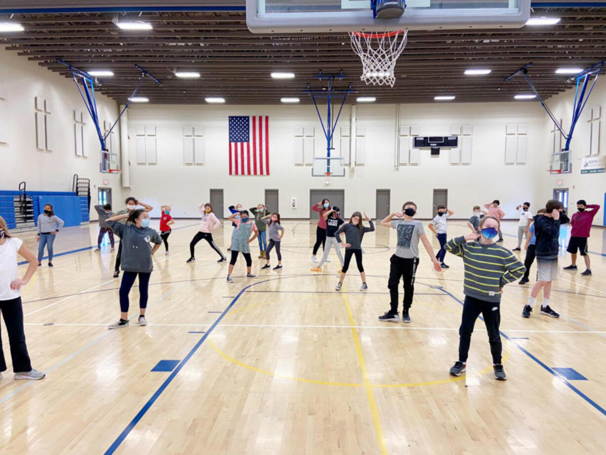 Meadow Glade Adventist Elementary began funding a full-time music instructor in 2014, and music instruction took place in empty classrooms and the gymnasium, pictured here. "In 2016, our old gym was sitting empty, so we decided to move music education into that old building," Principal Ric Peinado said.