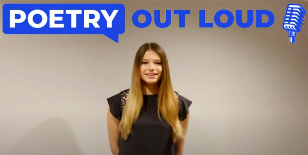 Ridgefield High School senior Josie Rinta is advancing to the state finals of the annual Poetry Out Loud competition.