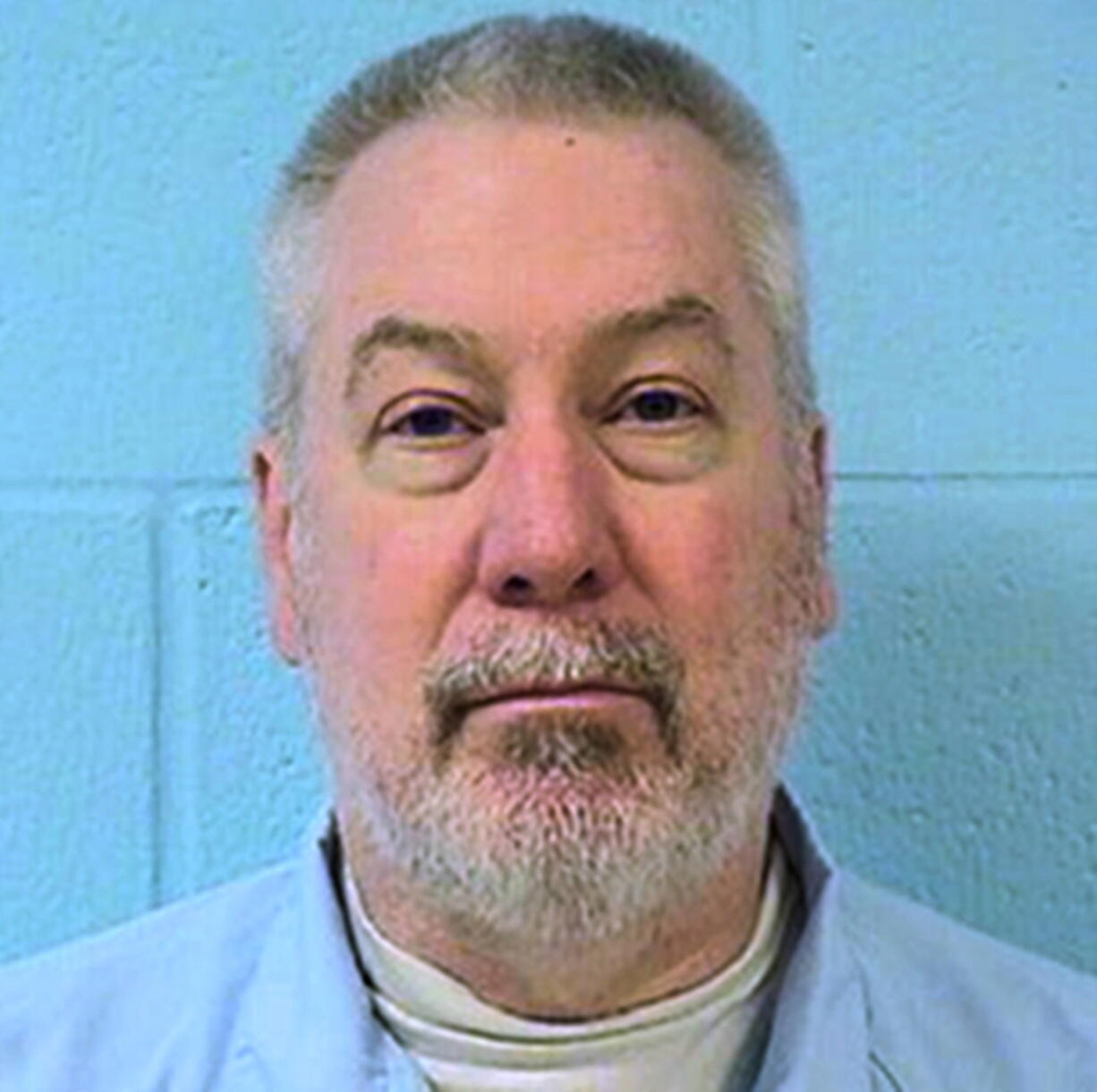 FILE - This undated file photo provided by the Illinois Department of Corrections shows former Bolingbrook, Ill., police officer Drew Peterson. Peterson is getting another chance to ask a judge to vacate his 2012 conviction in the murder of his third wife. A hearing Monday, Feb. 7, 2022, will be before the same judge who sentenced Peterson to 38 years in prison for the 2004 slaying of Kathleen Savio.