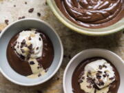 A recipe for Chocolate-Tahini Pudding.