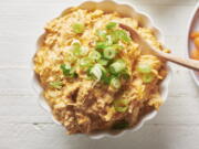 A recipe for Instant Pot Buffalo Chicken Dip is displayed in New York.