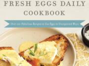 This image released by Harper Horizon shows "The Fresh Eggs Daily Cookbook" by Lisa Steele.