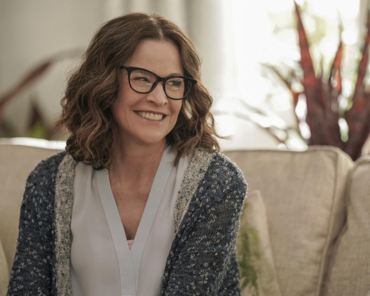 This image released by Freeform shows Ally Sheedy in a scene from "Single Drunk Female."  (Danny Delgado/Freeform via AP) (Danny Delgado/Freeform)